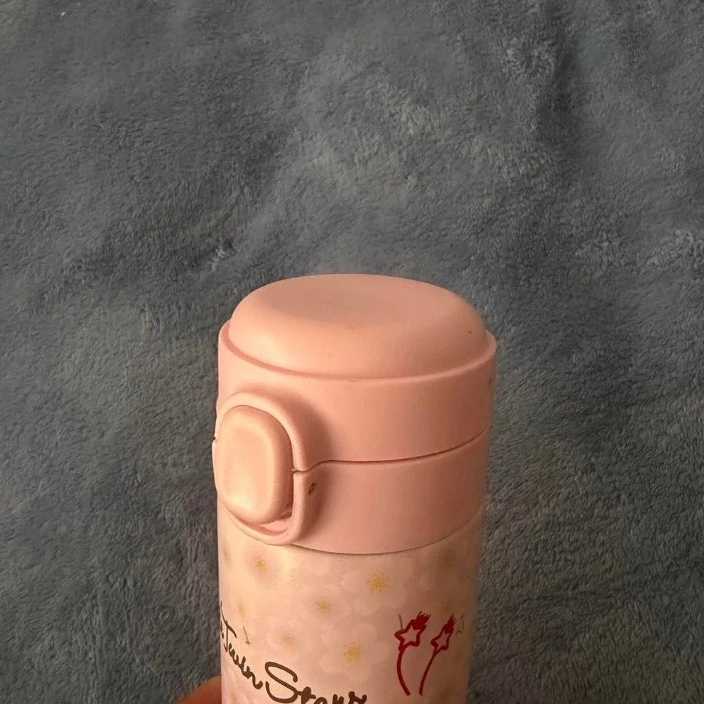 Sanrio Little Twin Stars pink water bottle